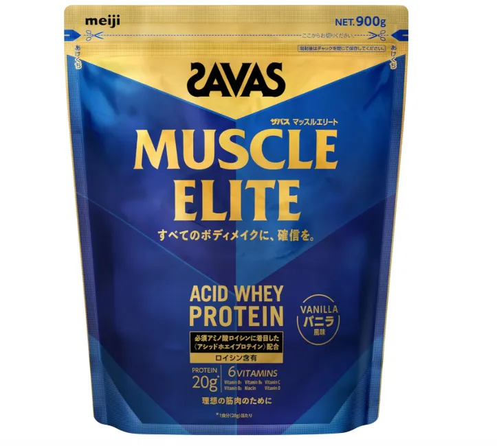 Meiji Savas Vanilla Whey Protein Powder Supplement 900G