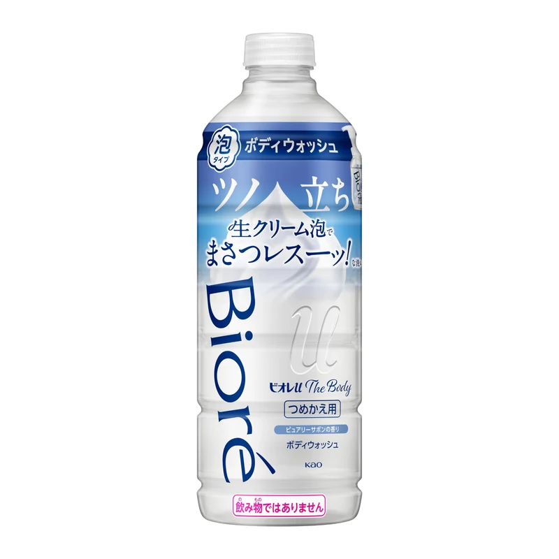 Biore U The Body Foam Purely Savon Scent Refill 440ml For Smooth Skin