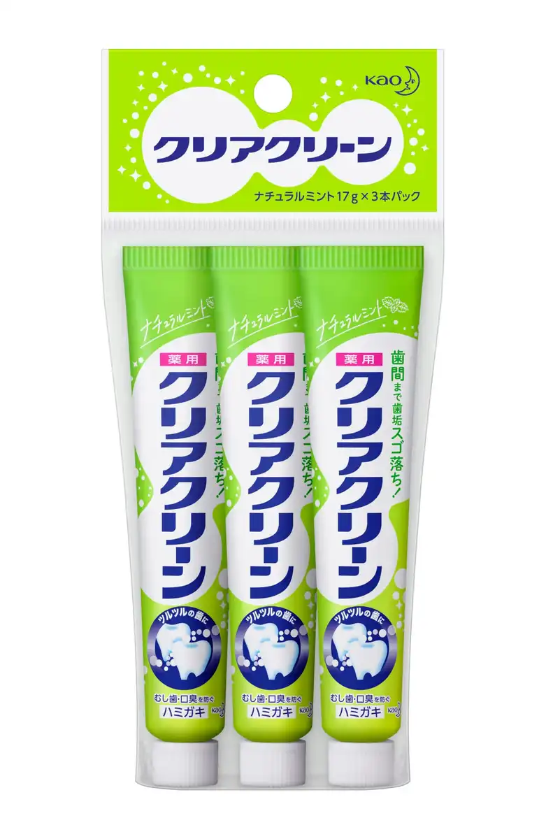 Clear Clean Natural Mint Mini Toothpaste 17G x 3 Pack