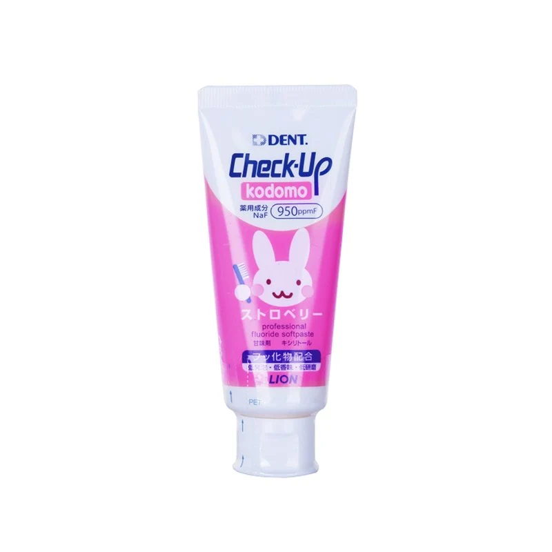 Lion Dental Materials Lion Check Up Kodomo Strawberry Toothpaste 60G Tube