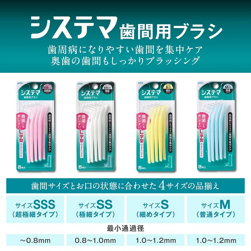 Systema Interdental Dental Brush SSS 8 Pack - Effective Oral Care