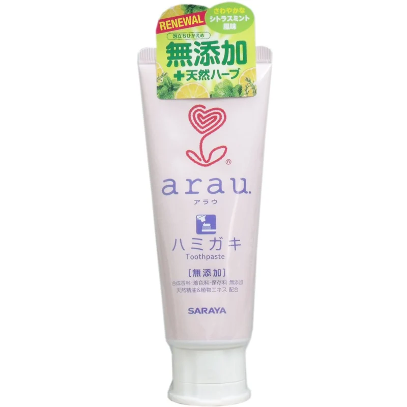 Arau. Natural Foaming Soap Toothpaste 120G for Fresh Breath