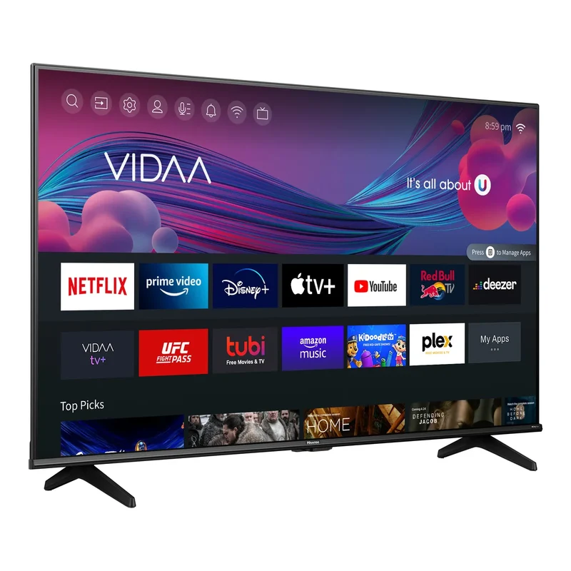 HISENSE - Téléviseur Intelligent VIDAA Ultra HD 4K A6KV de 65 po *Boite Ouverte*