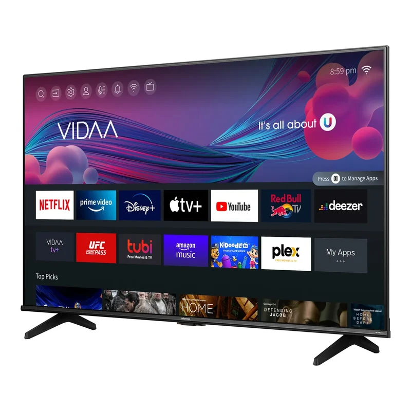 HISENSE - Téléviseur Intelligent VIDAA Ultra HD 4K A6KV de 65 po *Boite Ouverte*