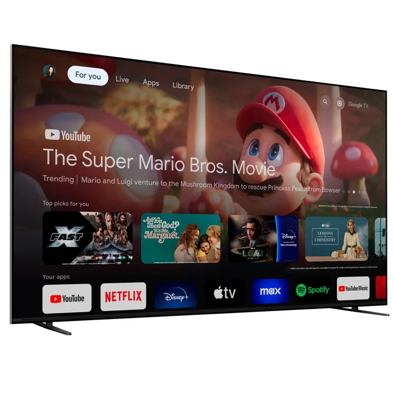 SONY - Téléviseur Intelligent Google HDR mini-DEL QLED UHD 4K Bravia 7 de 55 po *Boite Ouverte*