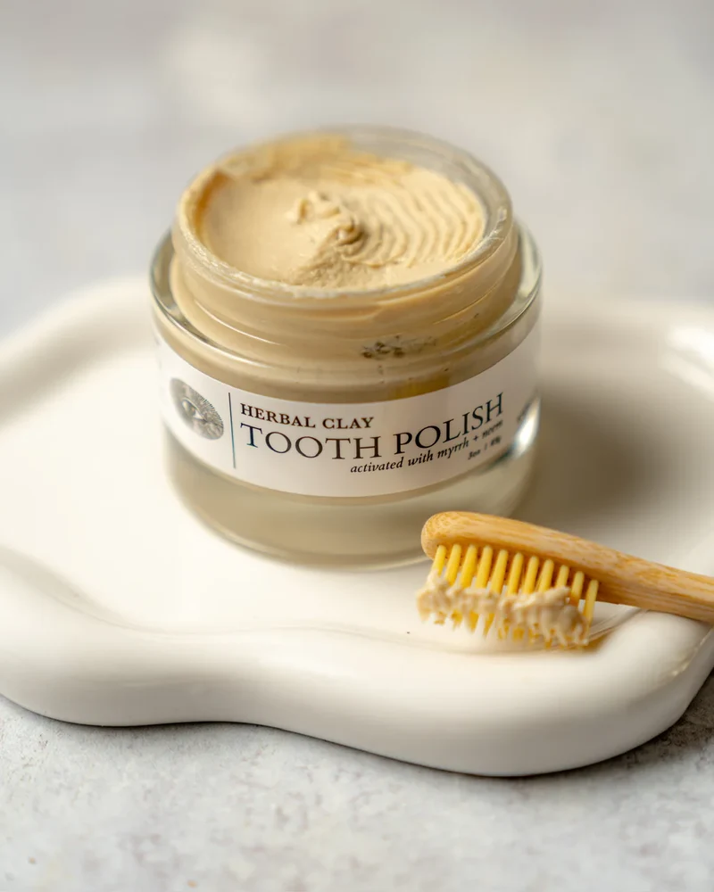 Tooth Polish: Herbal Clay, Activated with Myrrh + Neem 85 g