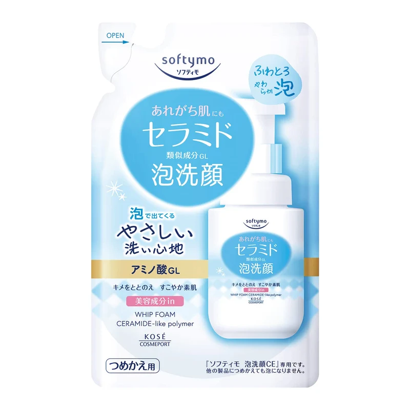 Softymo Ceramide Foaming Face Wash Refill 130ml by Kose