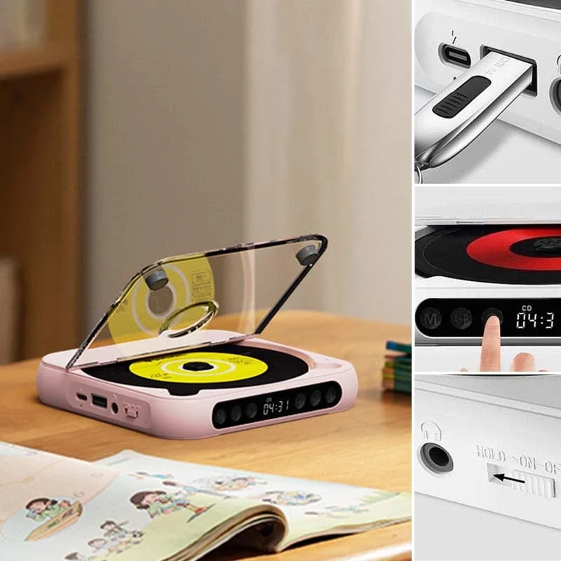 Lettore CD portatile - Bluetooth | Audio Hi-Fi | Vari Colori