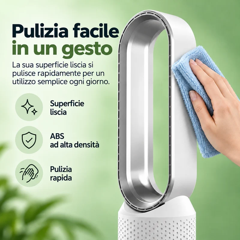 AirPure – Ventilatore a torre senza pale ultra silenzioso (< 32 dB)