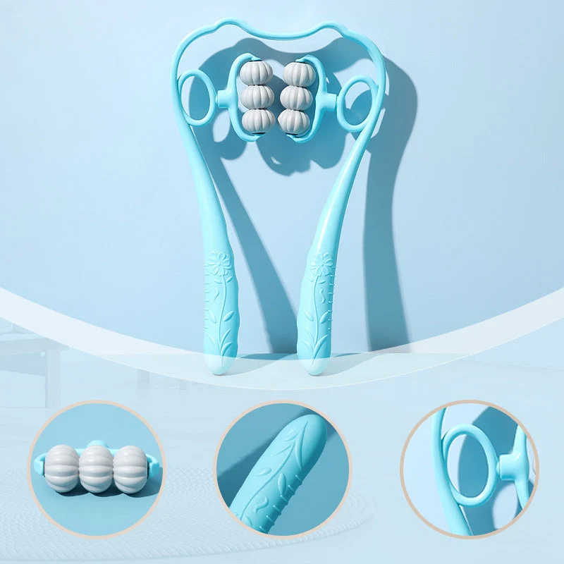 RelaxPro™ | Dispositivo per massaggio al collo – Massaggio manuale per collo, schiena e spalle con palline massaggianti in TPR