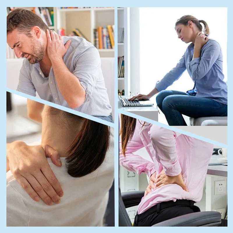 RelaxPro™ | Dispositivo per massaggio al collo – Massaggio manuale per collo, schiena e spalle con palline massaggianti in TPR