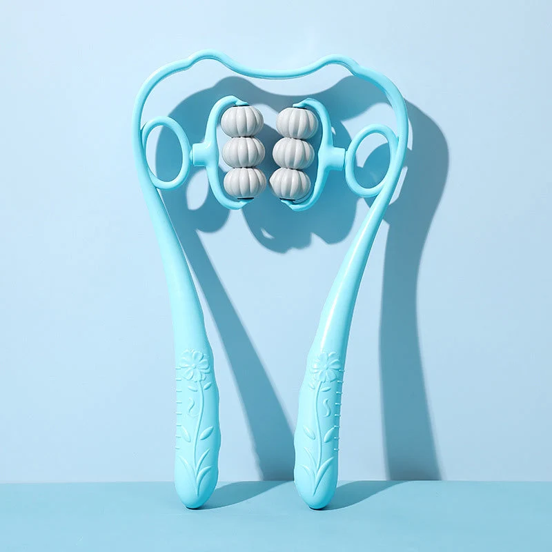 RelaxPro™ | Dispositivo per massaggio al collo – Massaggio manuale per collo, schiena e spalle con palline massaggianti in TPR