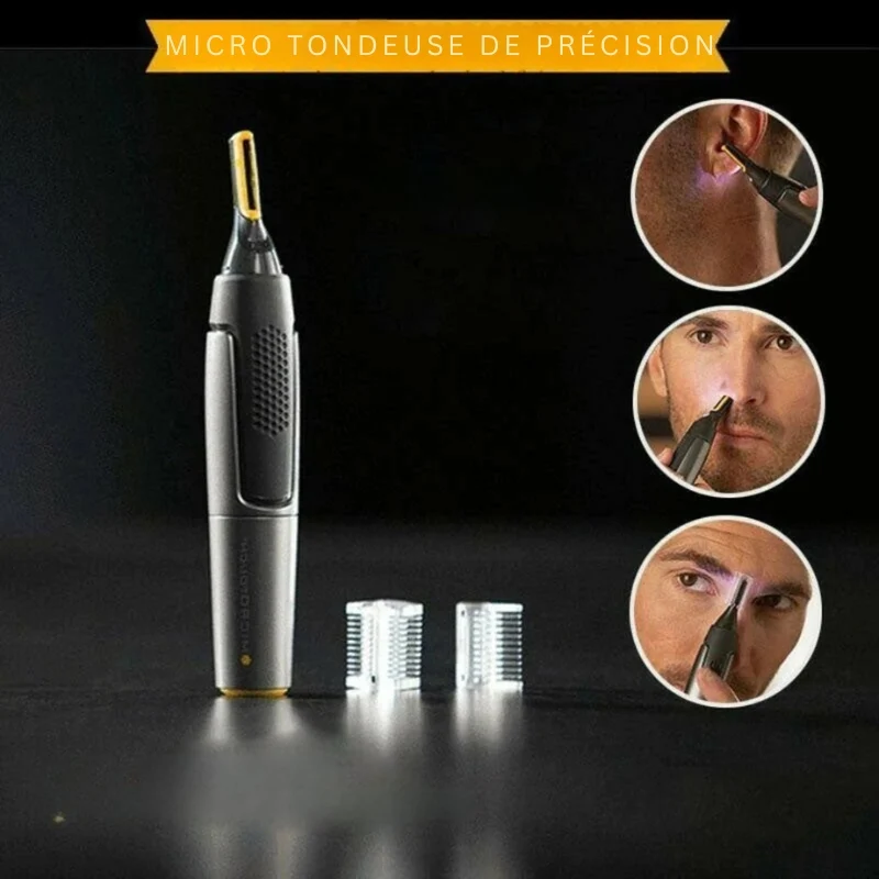 Tondeuse de Précision Ultra-Fine pour Barbe, Nez et Sourcils