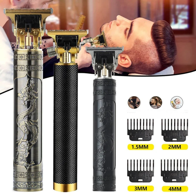 Rasoi per capelli wireless vintage per uomini