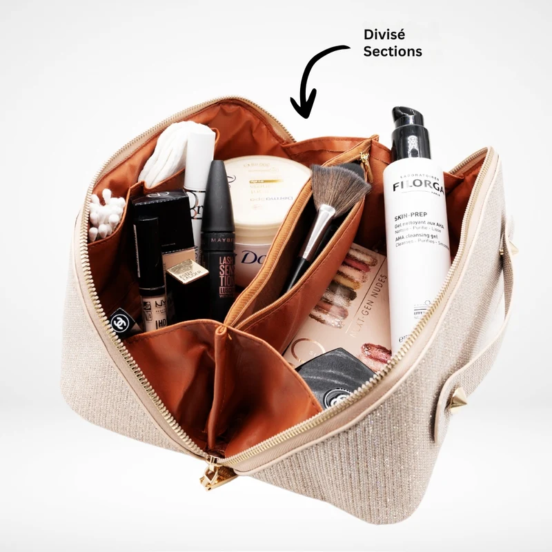 Trousse de maquillage élégante et compacte