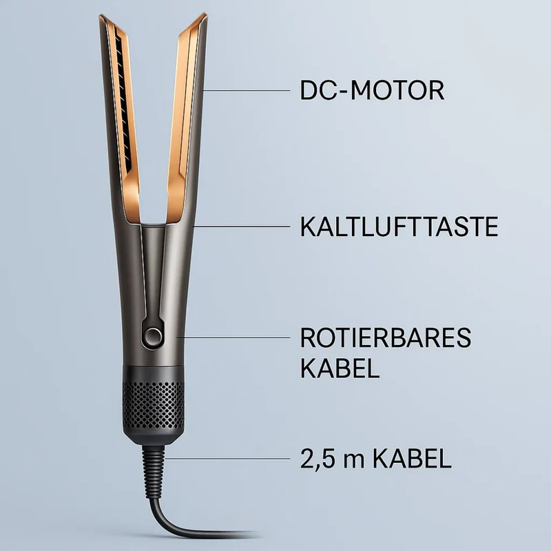 Föhn e piastra in 1 | 2 in 1 Styler per capelli | Volyra