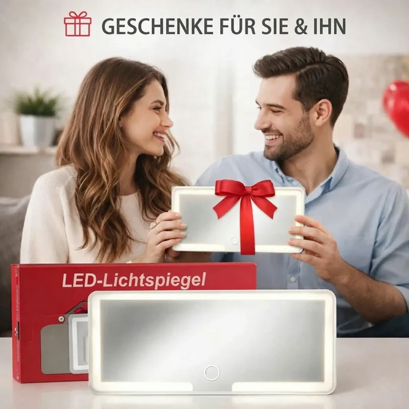 Specchio per trucco con luce per auto | Specchio cosmetico illuminato | GlowVisor