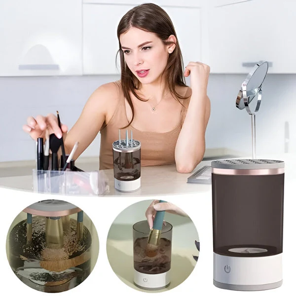 Pulitore per Pennelli | Pulire Pennelli Make Up | Pulitore Elettrico per Pennelli | PinselClean