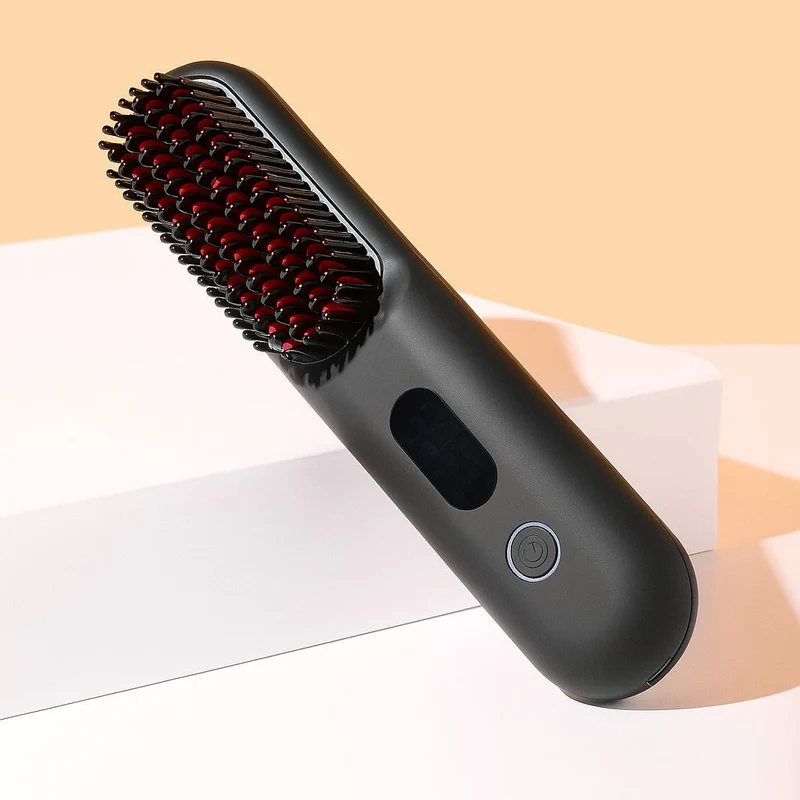 Spazzola lisciatrice & Spazzola per capelli elettrica | Piastra per capelli senza fili per capelli lisci | StyleGlide