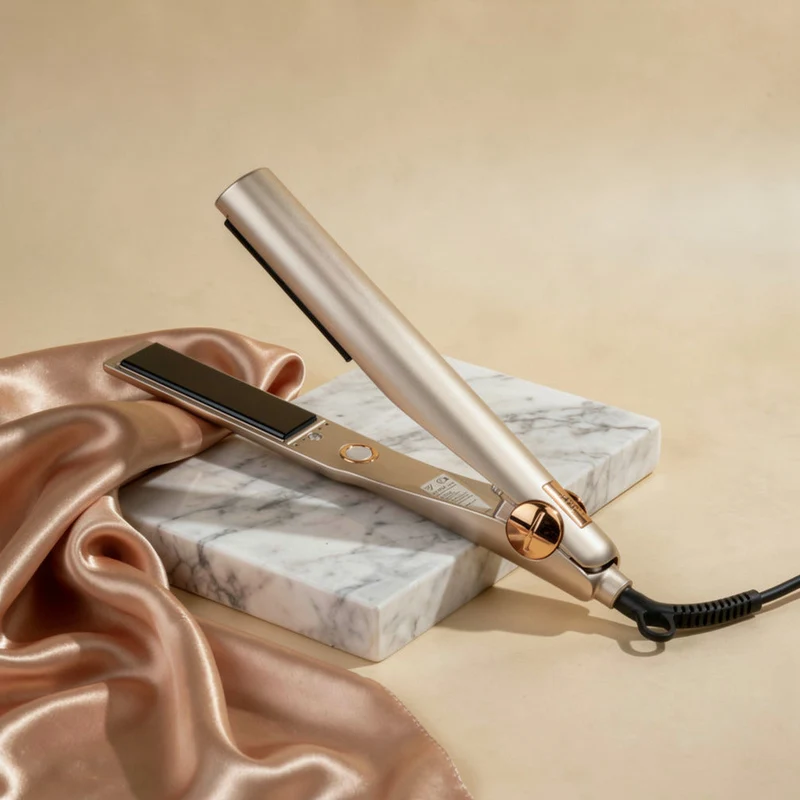 Piastra per capelli per ricci perfetti | Ferro arricciacapelli e spazzola ad aria calda per acconciature da salone | LockenLieb