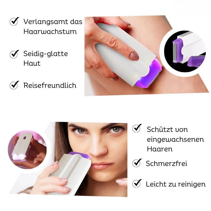 Dispositivo per Epilazione Laser | Rasoio Elettrico e Macchina da Barba per una Delicata Epilazione | SilkLaser
