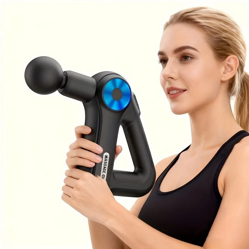 Pistola Massaggiante con 9 Testine | Dispositivo per Massaggi per Collo, Schiena, Piedi e Altro | Massage Gun | Pulsevia