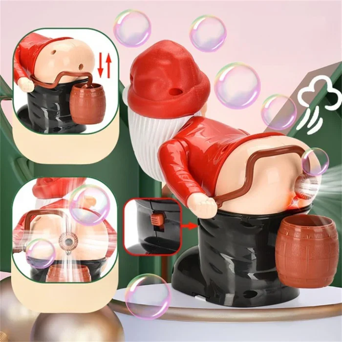 Figure à bulles FunnySanta pour cadeaux gags et plaisir de Noël