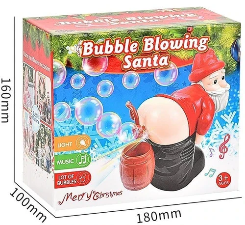 Figure à bulles FunnySanta pour cadeaux gags et plaisir de Noël