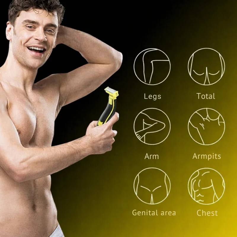 Rasoi elettrici per uomini | Trimmer impermeabile ricaricabile via USB | TrimEdge