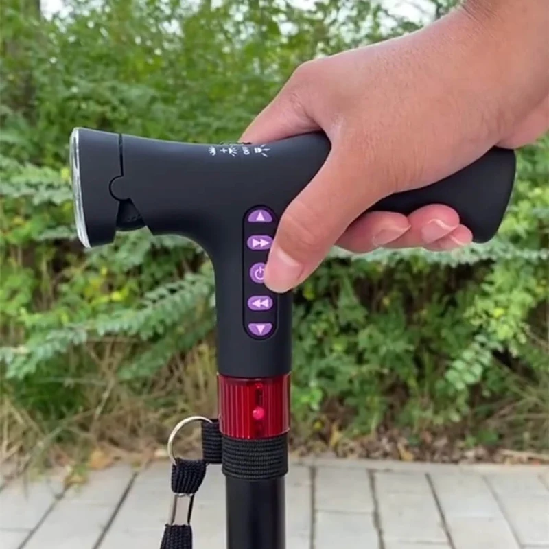 Bastone da passeggio | Allarme caduta | Regolabile in altezza | SmartCane