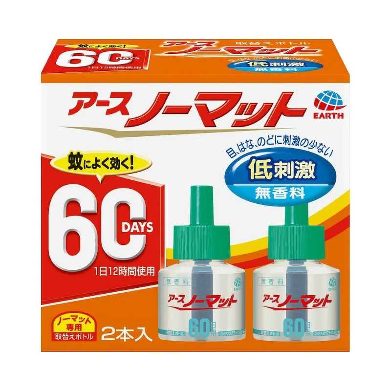 Earth Nomat Refill Bottle 60 Day Unscented 2 Pack