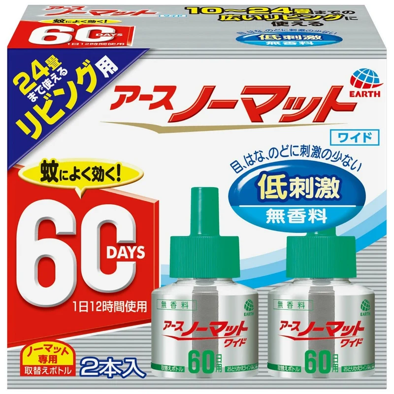 Earth Nomat Wide Living Replacement Bottle 60 Day Unscented 2 Pack