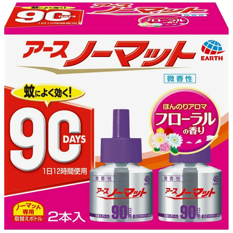 Earth Nomat Refill Bottle 90 Day Mild Scent 2 Pack