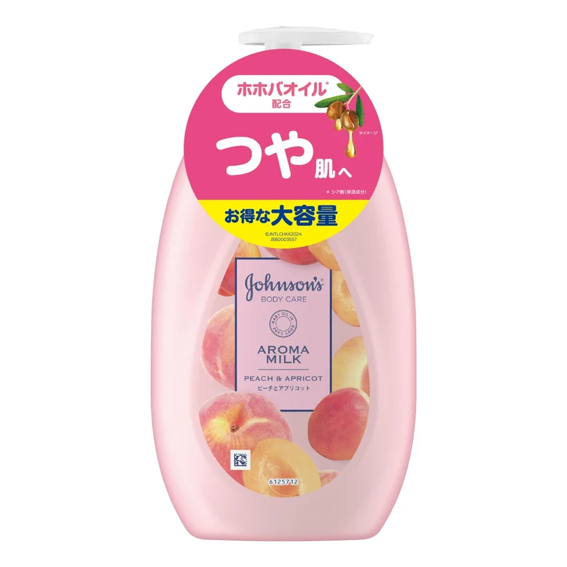 Johnson Body Care Lasting Aroma Milk 500ml Peach Apricot Scent Body Lotion