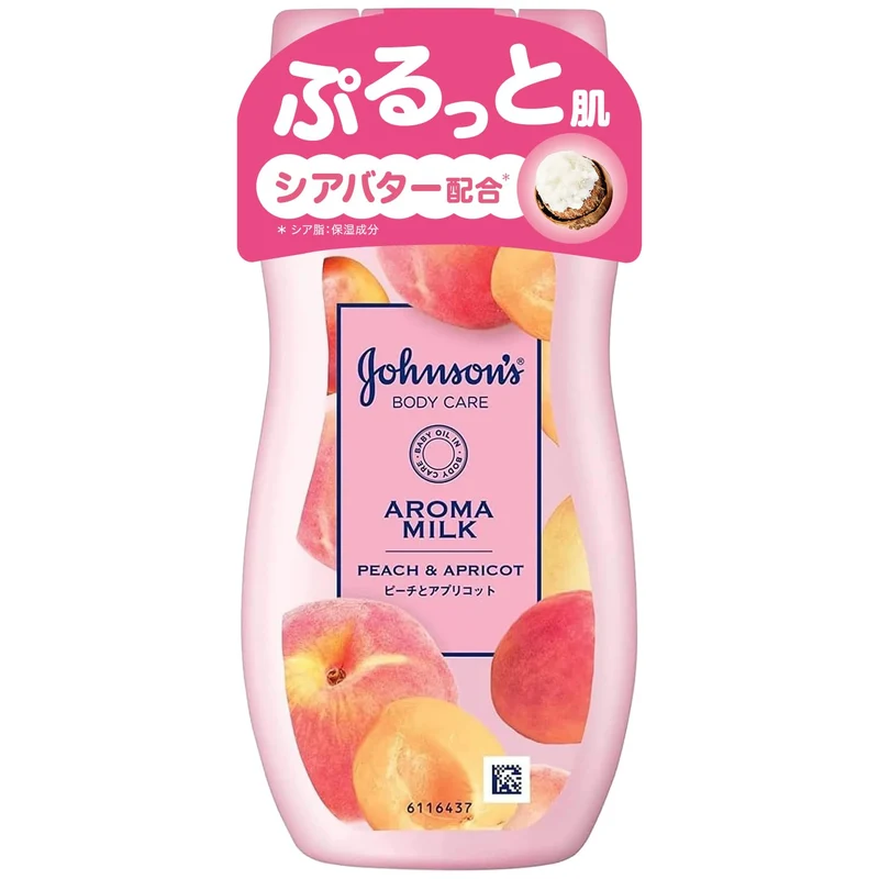 Johnson Body Care Aroma Milk Moisture Lotion Peach Apricot Scent 200ml
