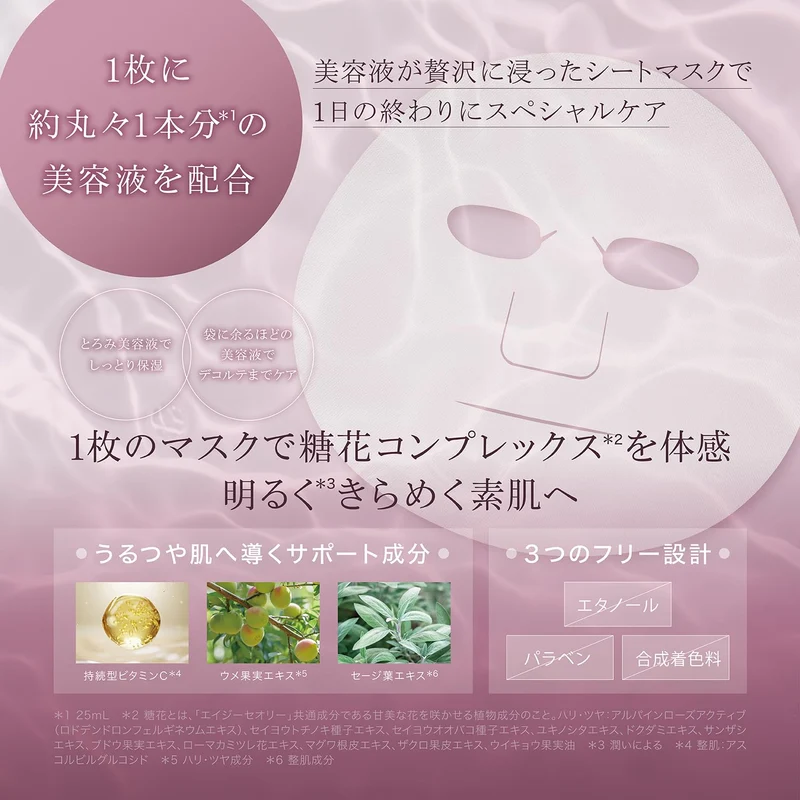 AXXZIA AG Theory Smooth Mask 5 Sheets Anti-Aging Face Treatment