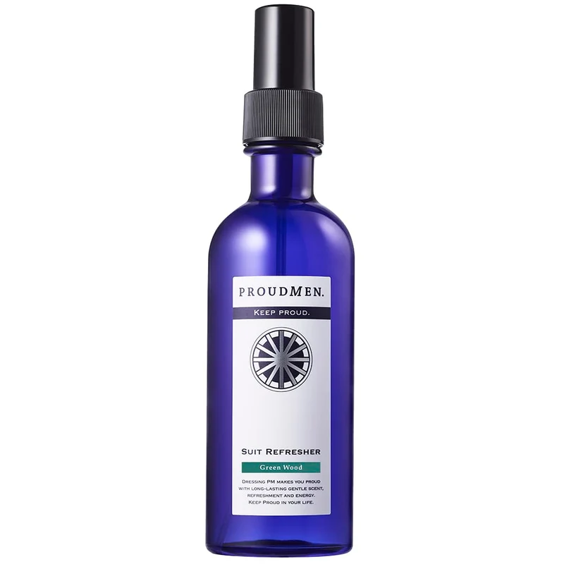 Proudmen. Fabric Spray Suit Refresher 200Ml Green Wood Scent for Fresh Fabric