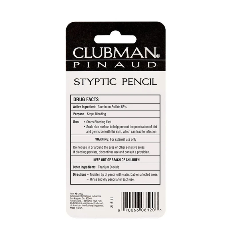 Crayon styptique "Styptic Pencil" - Arrête les saignements rapidement (9g/.33oz)