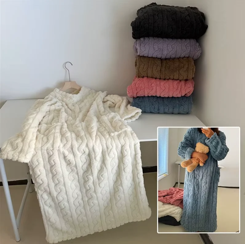 Robe de Nuit en Flanelle ULTRA CHAUDE