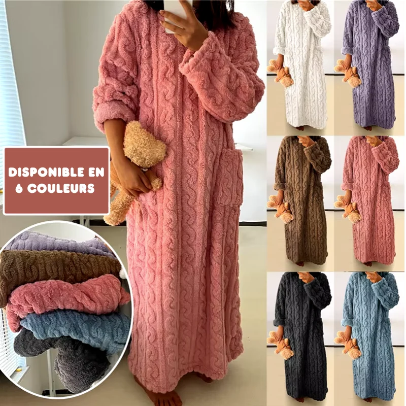 Robe de Nuit en Flanelle ULTRA CHAUDE