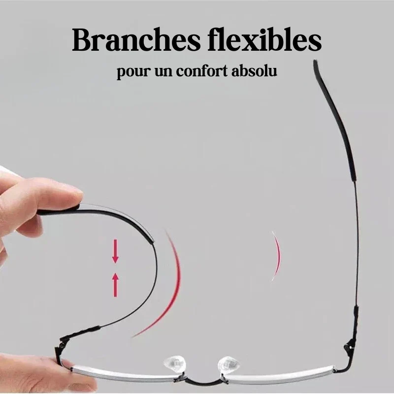 Lunettes mixtes progressives à branches flexibles