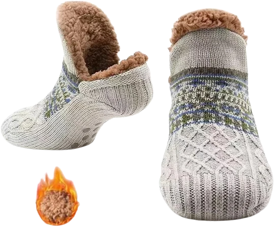 Chaussettes de sol ULTRA-chaudes antidérapantes - Mixte