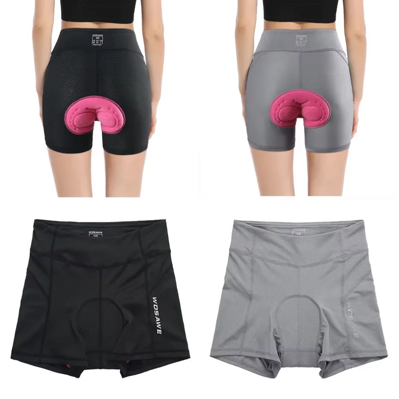 Short de cyclisme rembourré en gel 3D pour femme