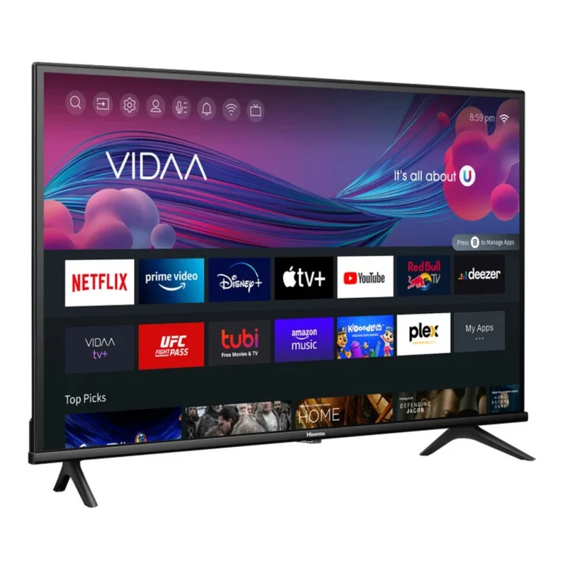 HISENSE - Téléviseur Intelligent VIDAA DEL HD 720p A4NV de 32 po *Boite Ouverte*