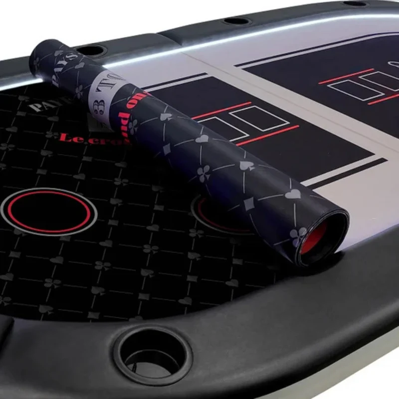 BARRINGTON BILLIARDS COMPANY - Table de Poker à 10 Joueurs avec Éclairage DEL *Boite Ouverte*