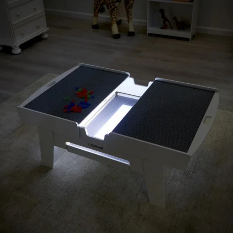 KIDKRAFT - Table d'Activité Lumineuse Building Bricks Play N Glow