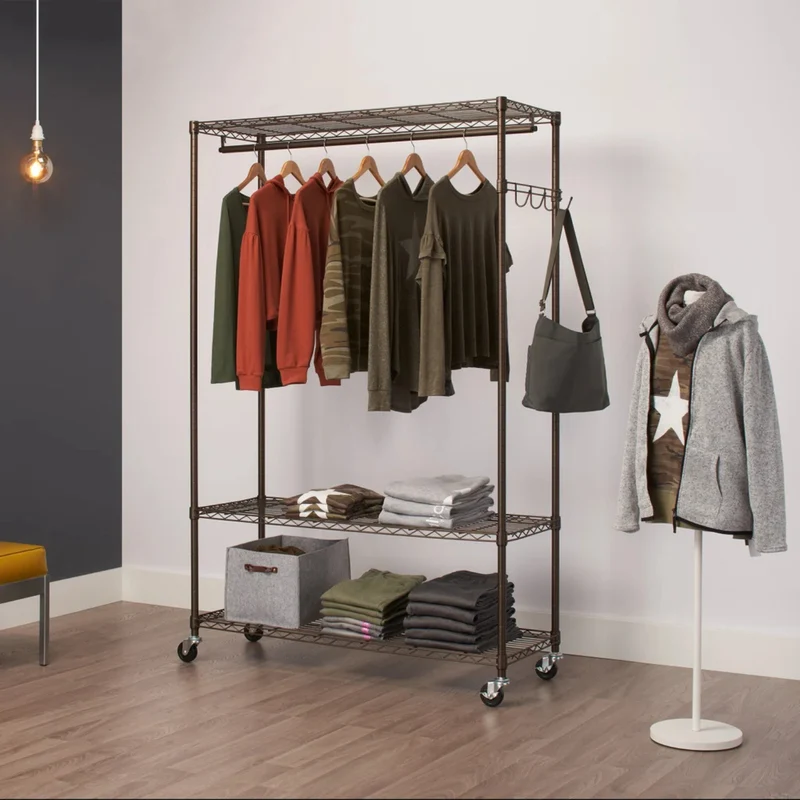 TRINITY - Porte-Vêtements Mobile *Boite Ouverte*