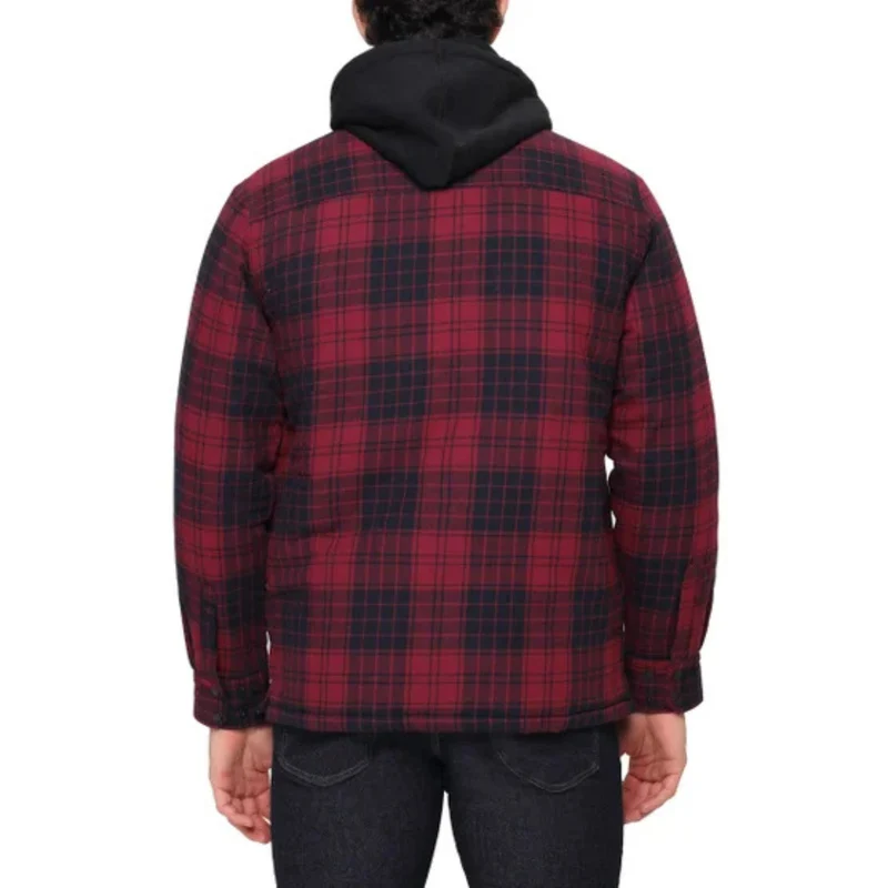 THE B.C. CLOTHING CO. - Chemise-Veste Matelassée à Capuchon pour Homme
