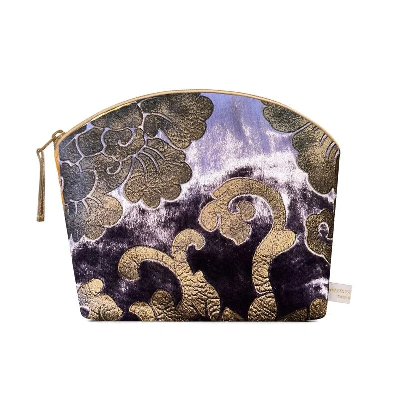 Lavender Make-Up Bag Purple Brocade