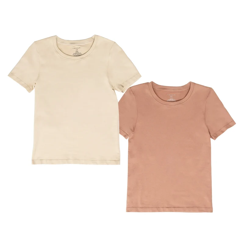 TAHARI - Paquet de 2 T-Shirt Sans Couture pour Femme